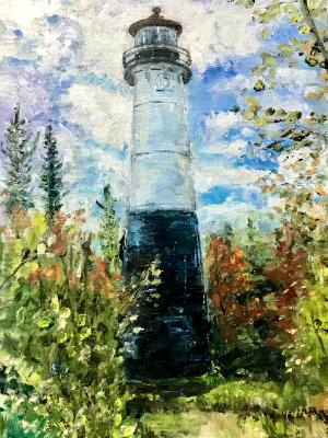 The Old Grand Island Lighthouse- Munising, Mi.-available through Fernwood 1891 in Fennville, Michigan